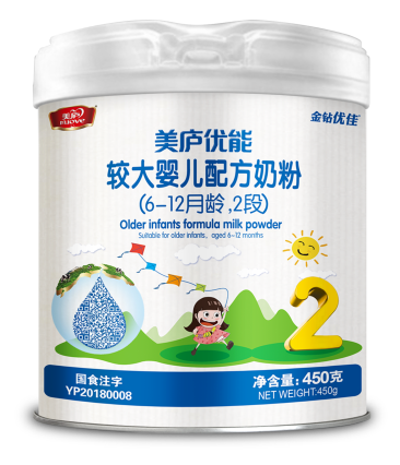 ng体育官网优能较大婴儿配方奶粉450克-2段